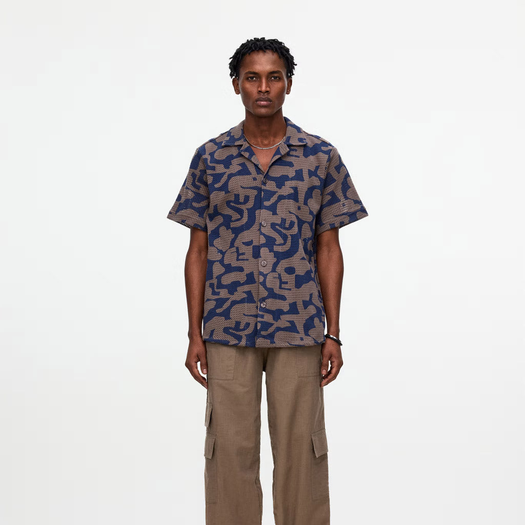 OAS Morel Puzzlotec Cuba Net Shirt - Collector Store Sydney