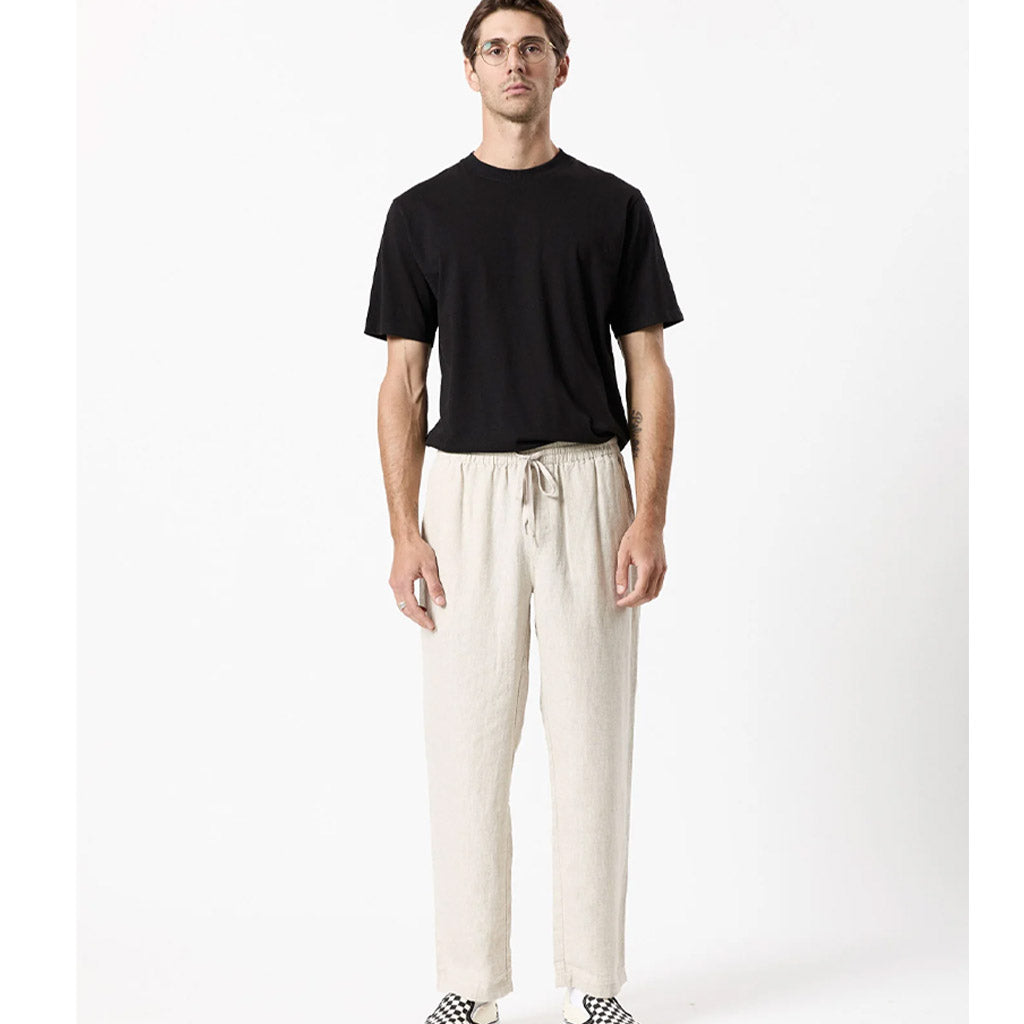 Mr Simple Burbank Linen Pant - Natural - Collector Store Sydney