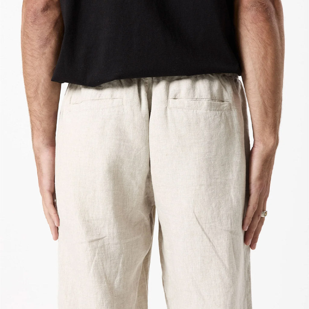 Mr Simple Burbank Linen Pant - Natural - Collector Store