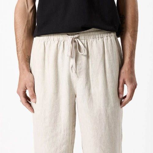Mr Simple Burbank Linen Pant - Natural - Collector Store Sydney