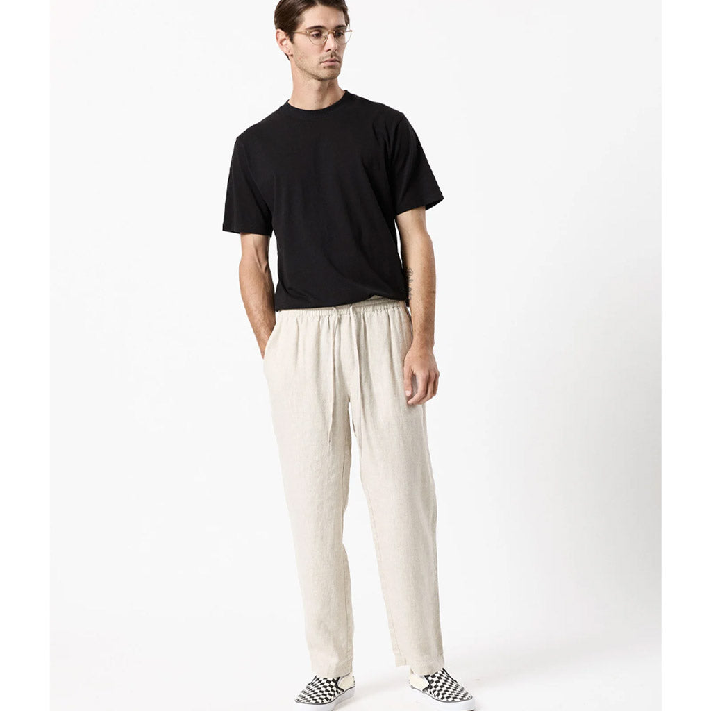 Mr Simple Burbank Linen Pant - Natural - Collector Store
