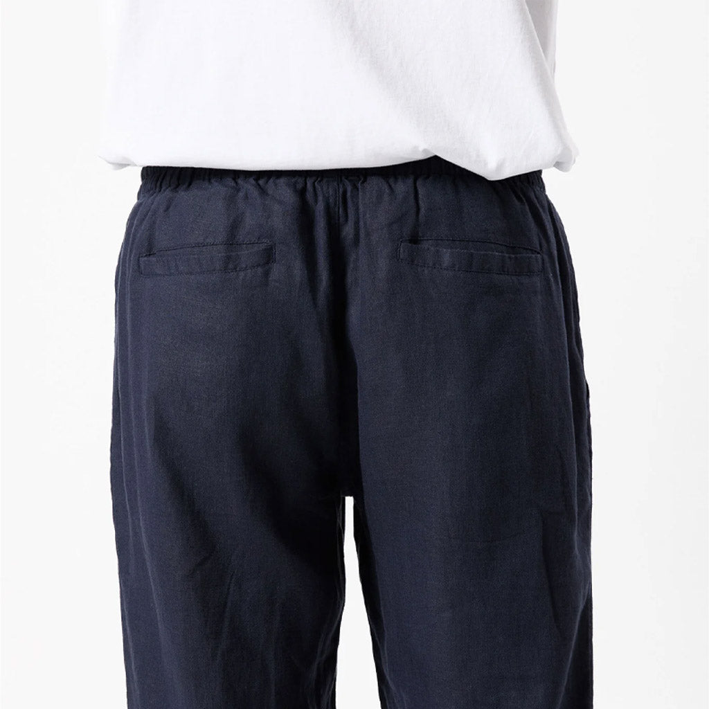 Mr Simple Burbank Linen Pant - Navy - Collector Store
