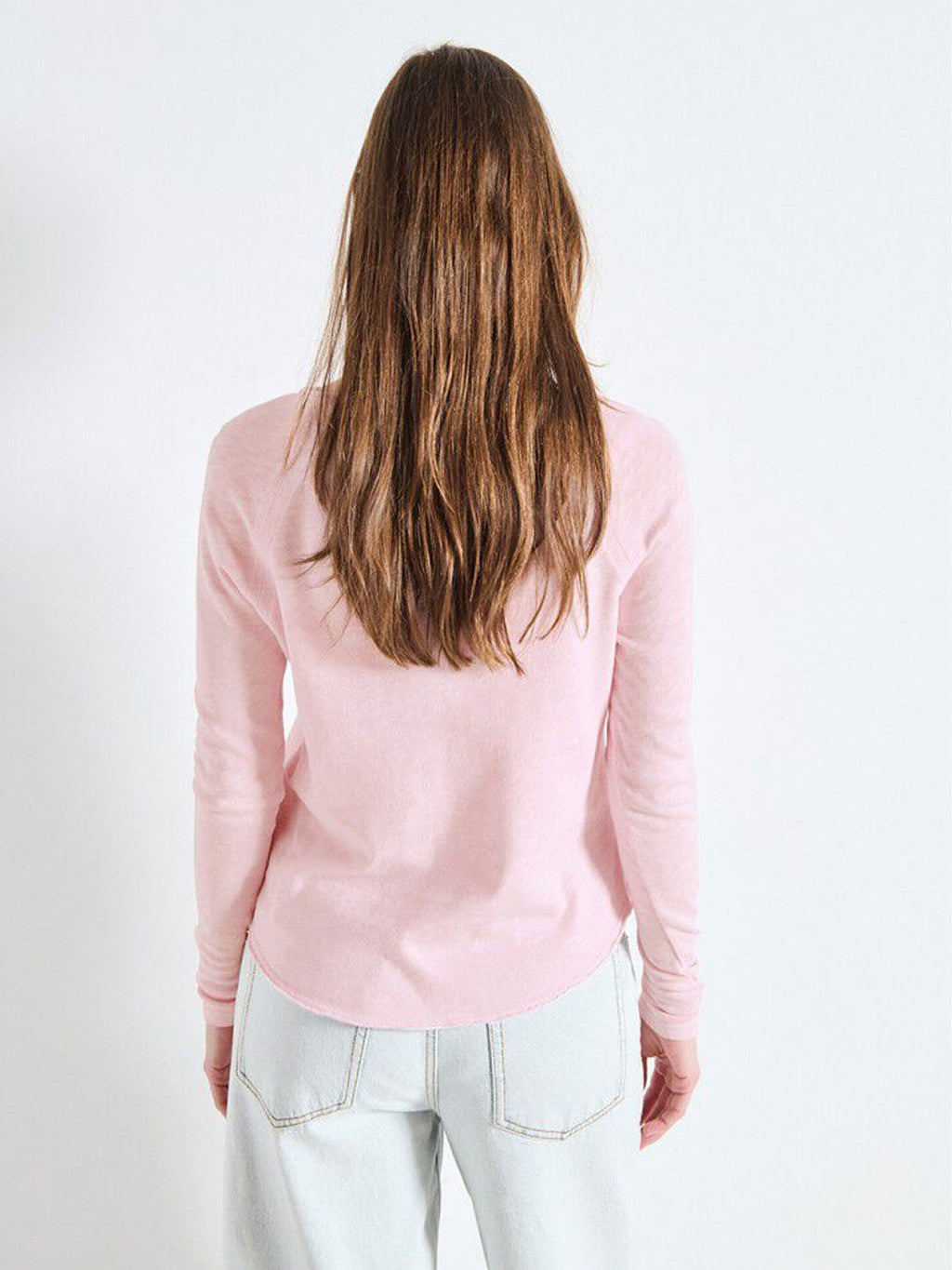 American Vintage L/S Round Neck Tee - Sonoma- Vinatge Marshmellow - Collector Store Sydney