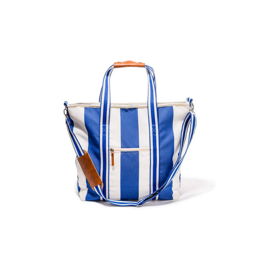 THE COOLER TOTE BAG - MEDITERRANEAN BLUE STRIPE - Collector Store