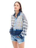 Tales : Mixed Flannel And Denim Shirt