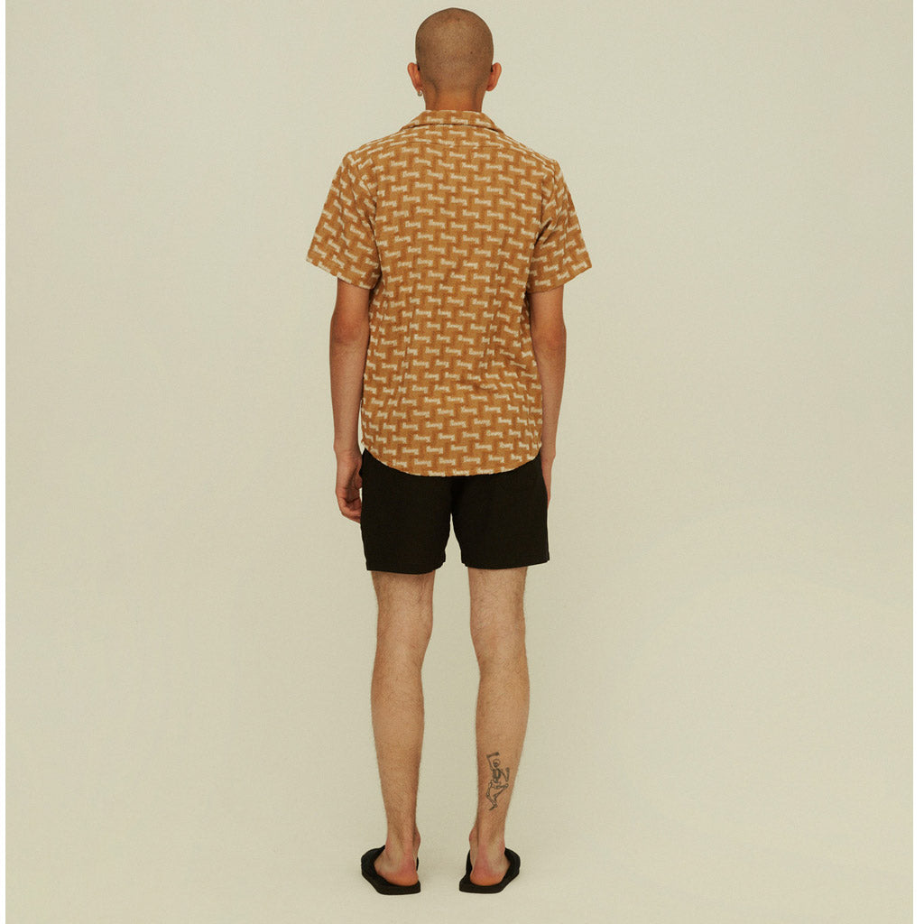 OAS TERRY SHIRT - Camel Layer Zig Zag Cuba - Collector Store