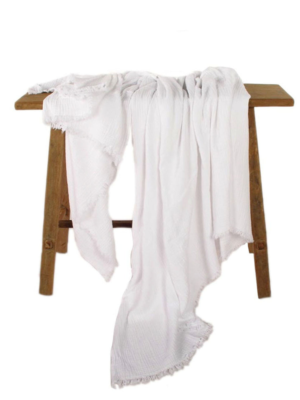 Muslin Blanket | White & White - Collector Store Sydney