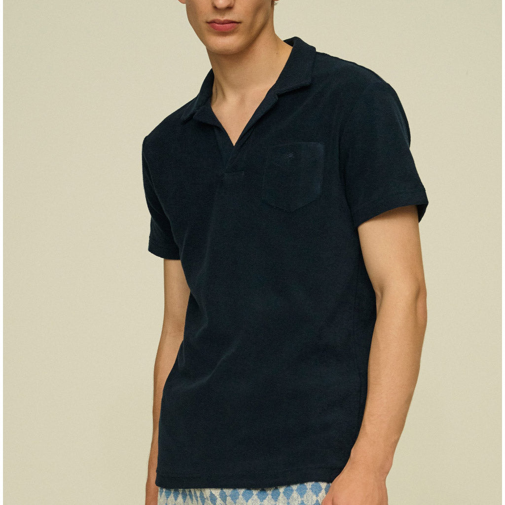 OAS Navy Polo Terry Shirt - Collector Store