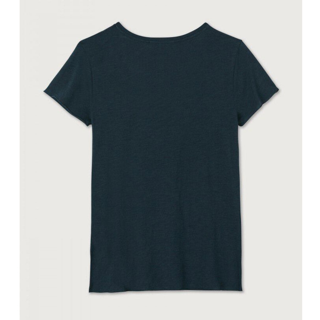 American Vintage Jacksonville  V Neck Tee - Navy - Collector Store