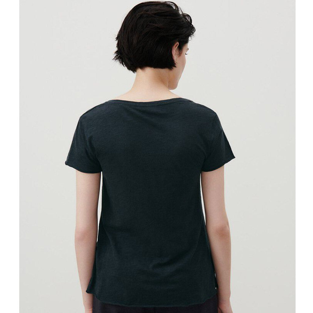 American Vintage Jacksonville  V Neck Tee - Navy - Collector Store