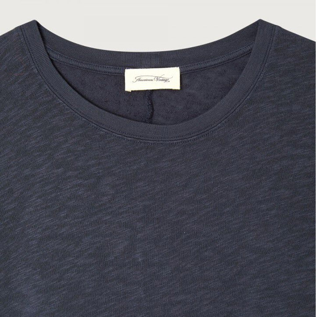American Vintage S/S Round Loose Tee - Sonoma -Vintage Navy Blue - Collector Store Sydney