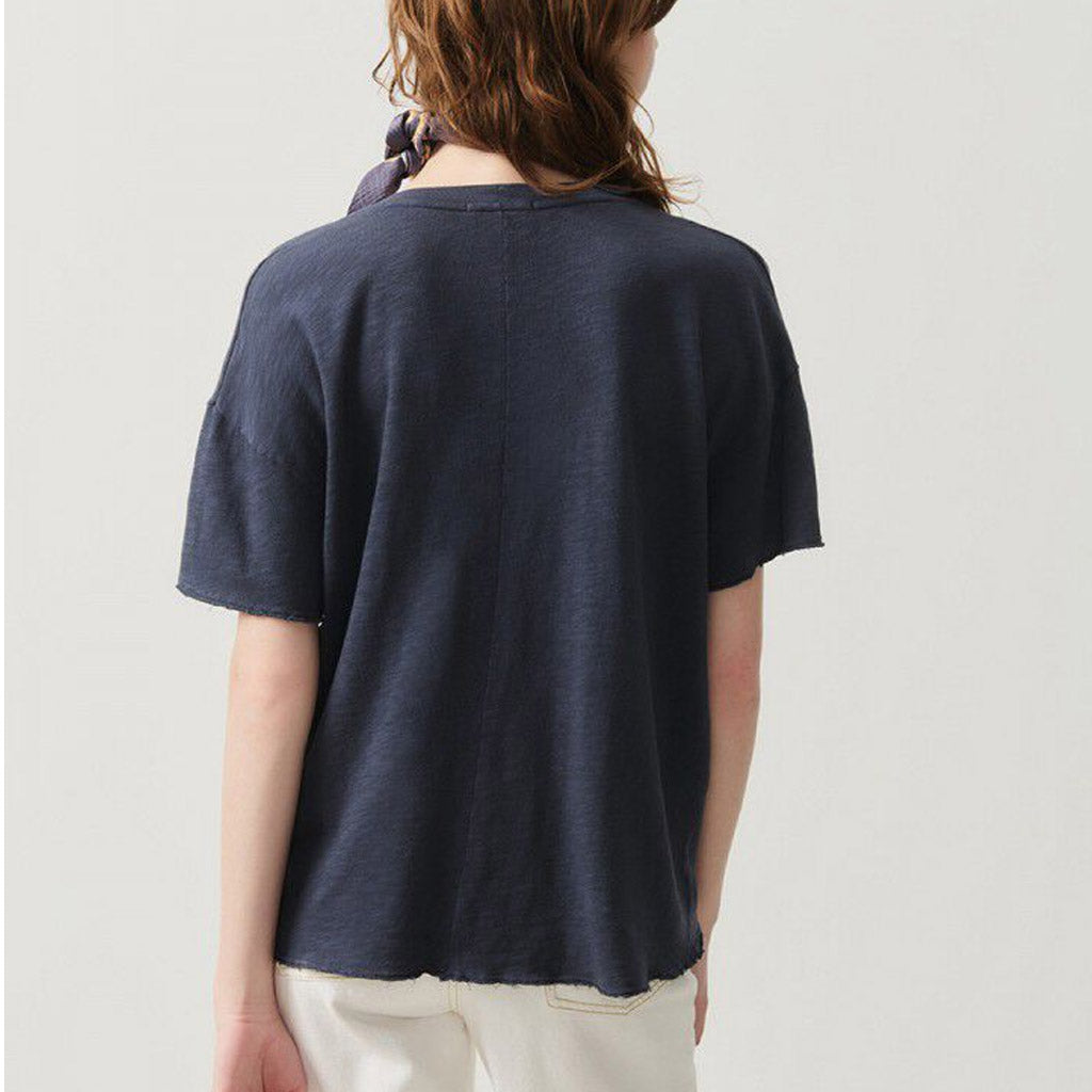 American Vintage S/S Round Loose Tee - Sonoma -Vintage Navy Blue - Collector Store Sydney
