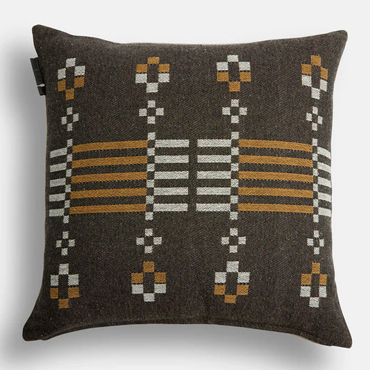 Alpine Retreat Rectangle Cushion | Black/Natural 55cm x 55cm - Collector Store