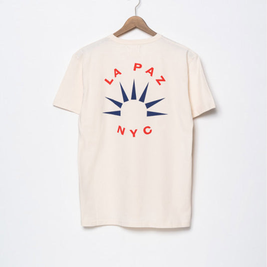 La Paz Tee shirt - GUERREIRO LA PAZ NYC ECRU - Collector Store