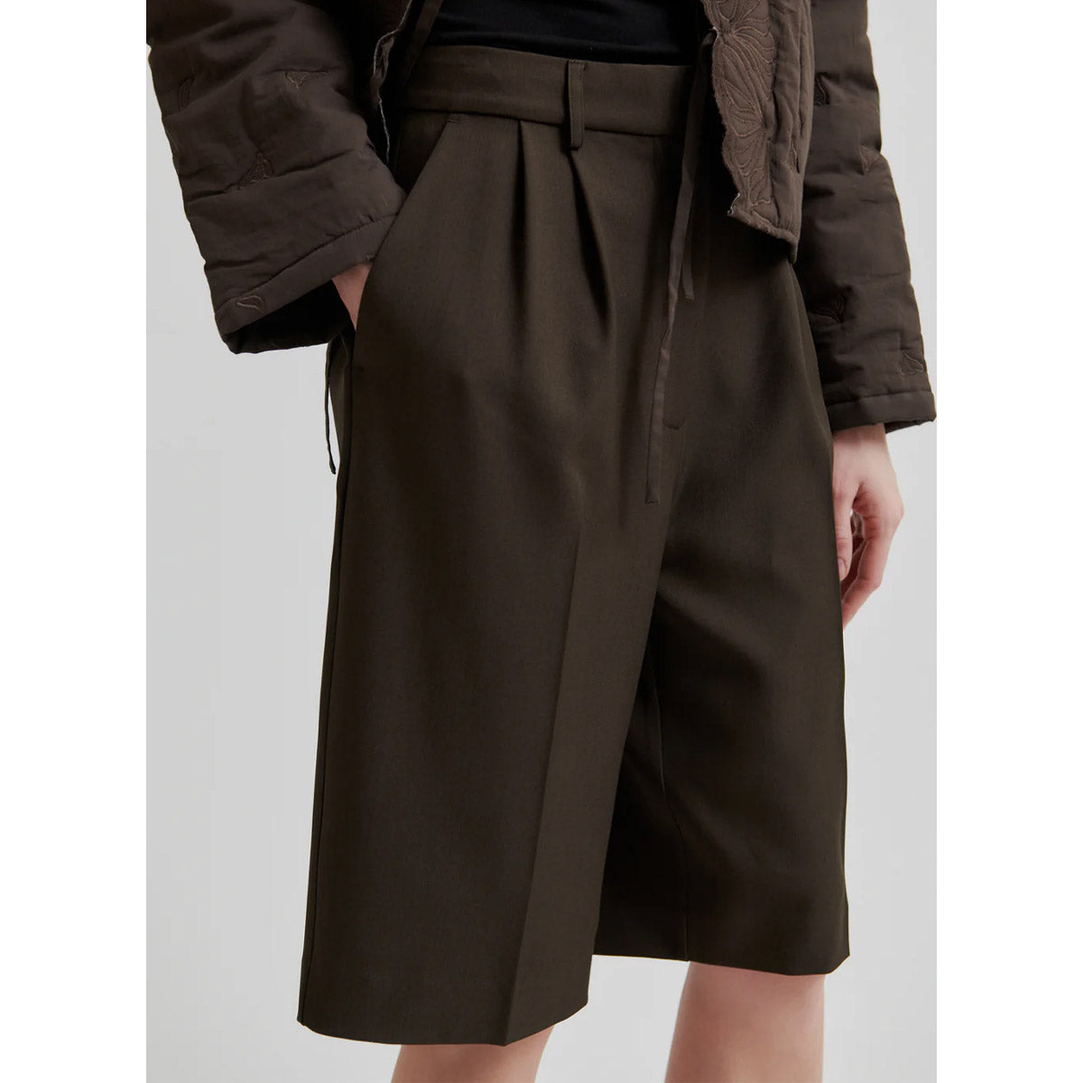 Second Female Neel long line shorts teak - Collector Store Sydney