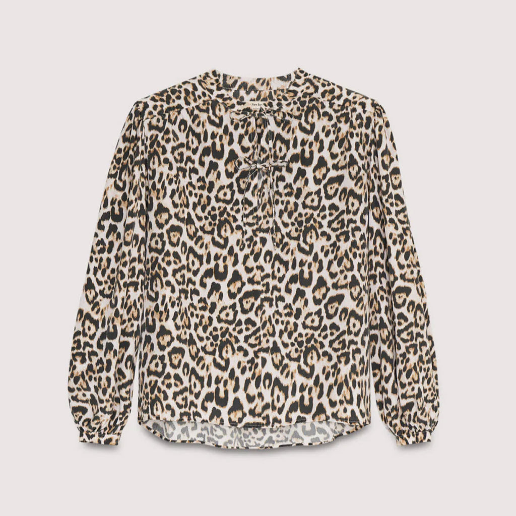 New Society - Nelia leopard Print Blouse - Collector Store Sydney