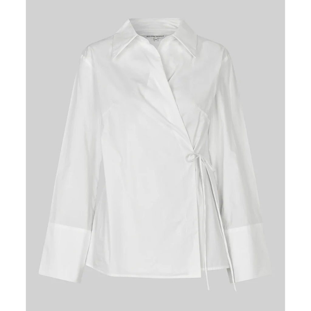Second Female Noova wrap shirt white - Collector Store Sydney