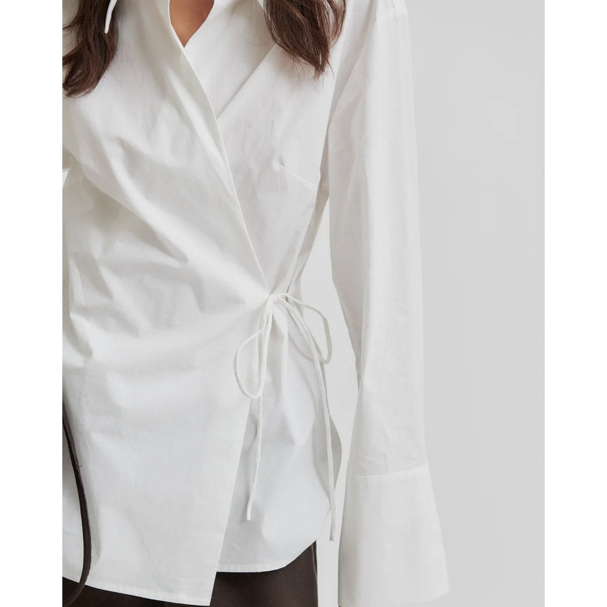 Second Female Noova wrap shirt white - Collector Store Sydney