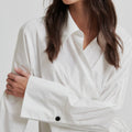 Second Female Noova wrap shirt white - Collector Store Sydney