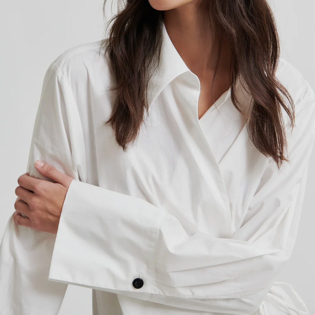 Second Female Noova wrap shirt white - Collector Store Sydney