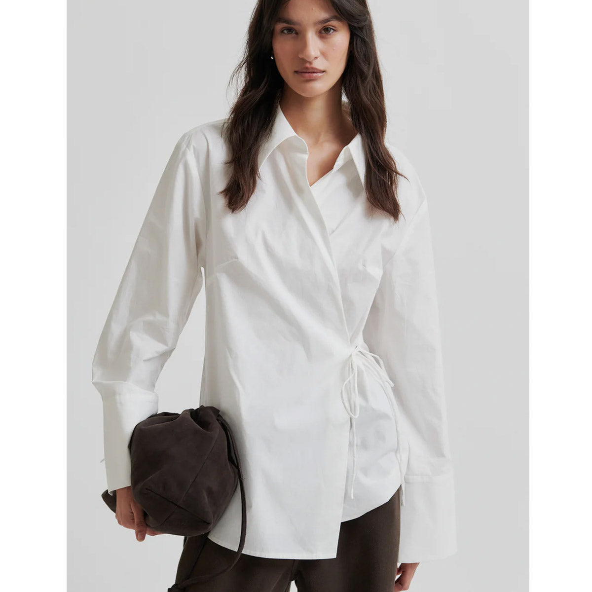 Second Female Noova wrap shirt white - Collector Store Sydney