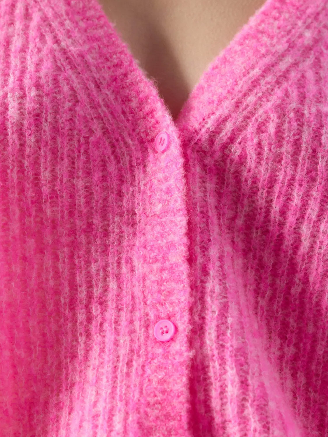 American Vintage - Women's cardigan Nuggy - Fluro Petunia Melange - Collector Store Sydney