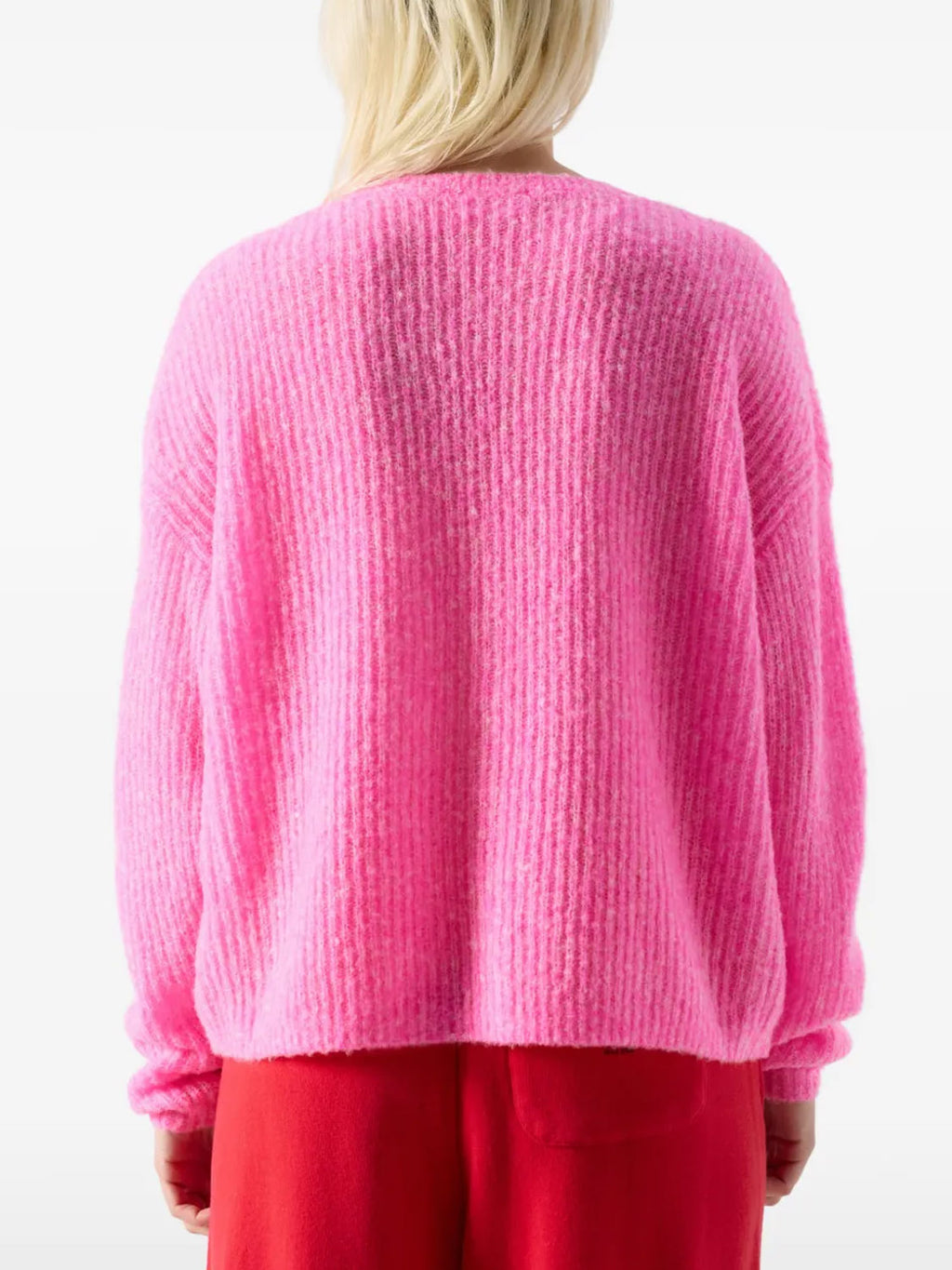 American Vintage - Women's cardigan Nuggy - Fluro Petunia Melange - Collector Store Sydney