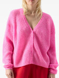 American Vintage - Women's cardigan Nuggy - Fluro Petunia Melange - Collector Store Sydney