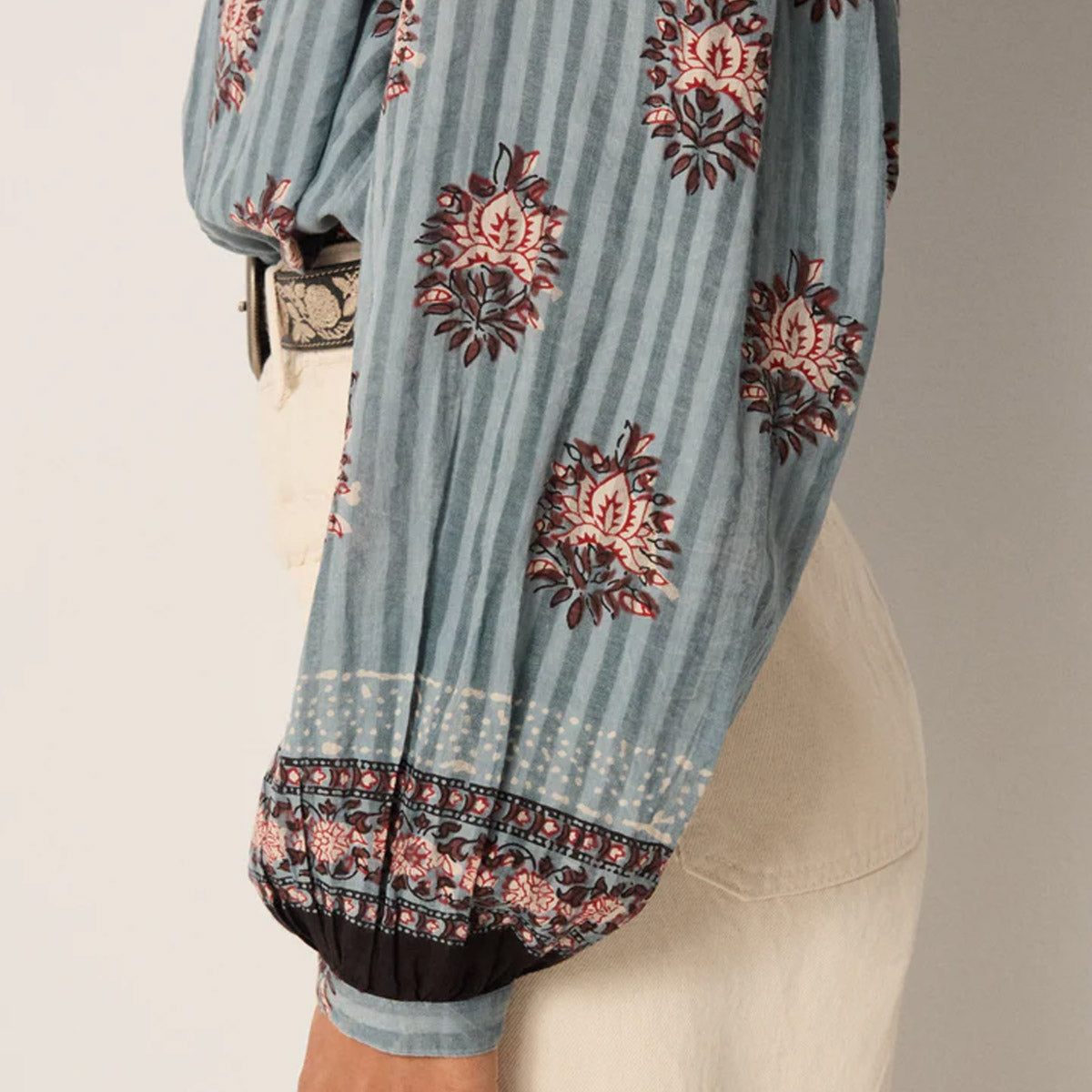 OMARA BLOUSE Cerulean Mist - Collector Store Sydney