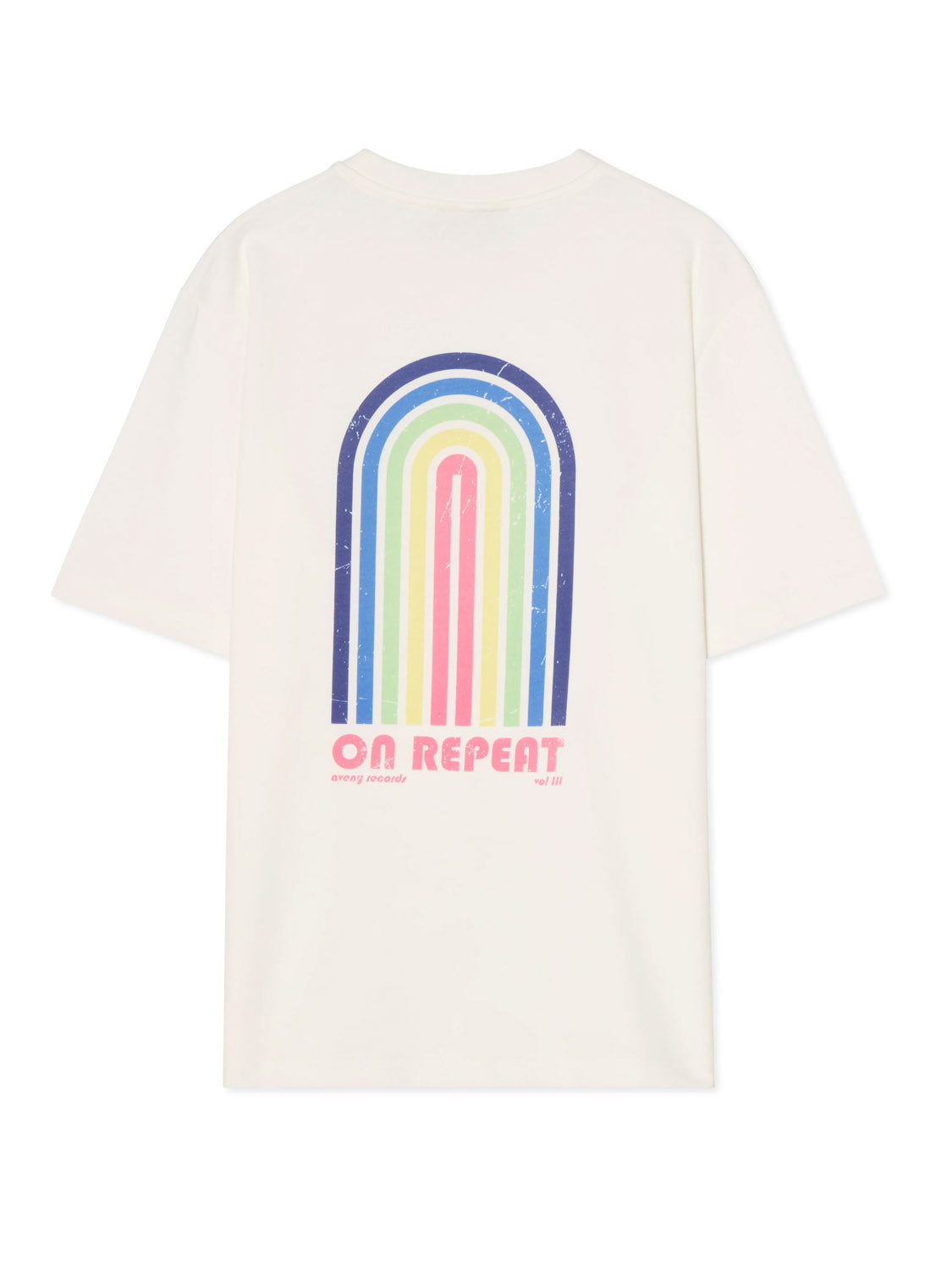 Aveny - Berkeley Tee - On Repeat - Almost White