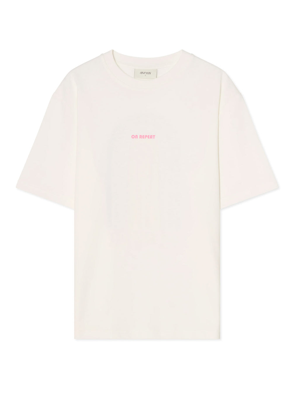 Aveny - Berkeley Tee - On Repeat - Almost White