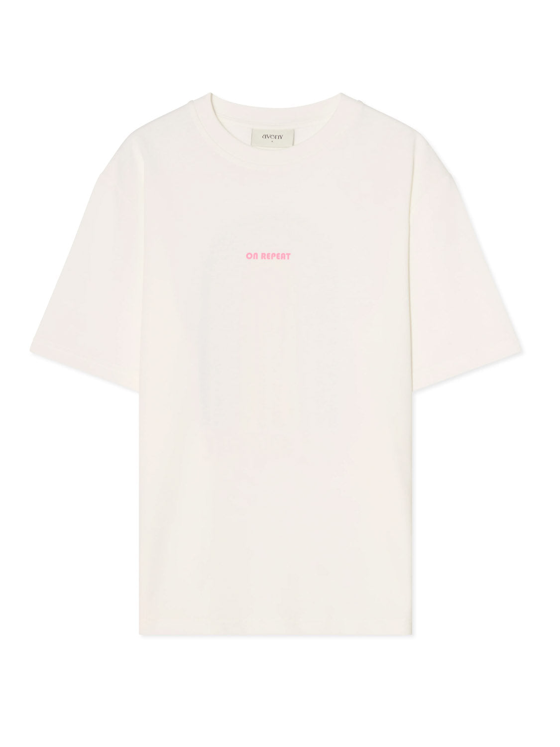Aveny - Berkeley Tee - On Repeat - Almost White