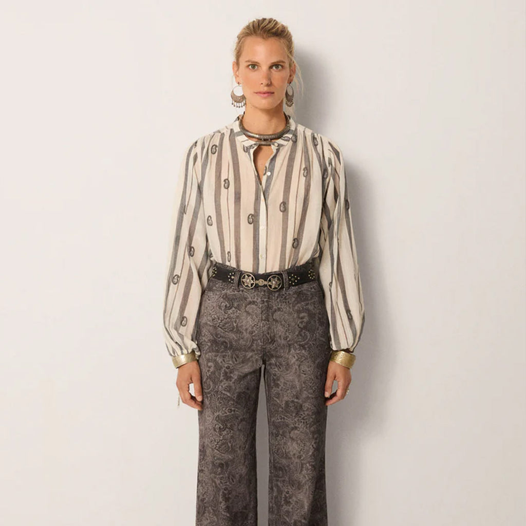 Maison Hotel : PERLA BLOUSE Ivory Paisley - Collector Store Sydney