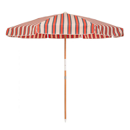 AMALFI UMBRELLA - BISTRO DUSTY PINK STRIPE - 200cm x 213cm - Collector Store