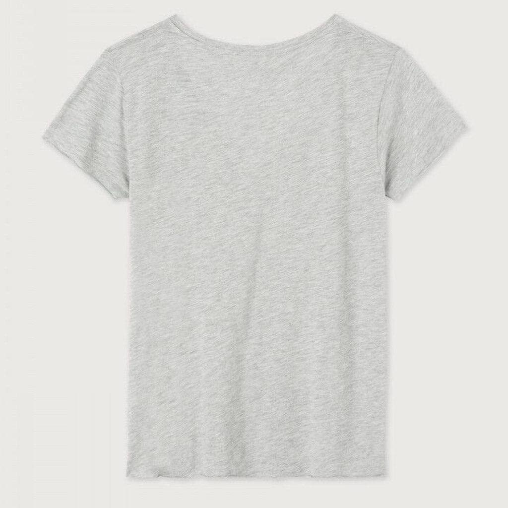 American Vintage Jacksonville V Neck Tee - Polar Melange - Collector Store Sydney