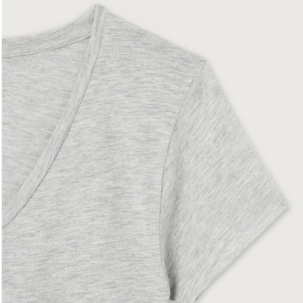 American Vintage Jacksonville V Neck Tee - Polar Melange - Collector Store Sydney