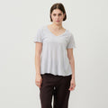 American Vintage Jacksonville V Neck Tee - Polar Melange - Collector Store Sydney