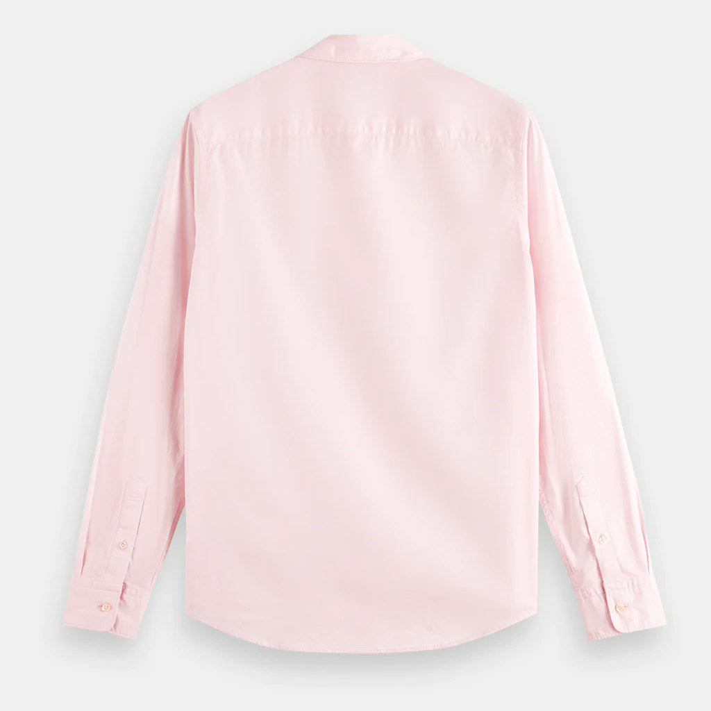 Scotch & Soda : Slim-fit poplin shirt : Pink Cloud - Collector Store