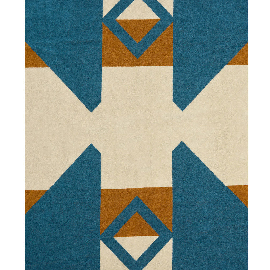 Pony Rider |Canyon River Large Towel | Natural / Blue - Collector Store