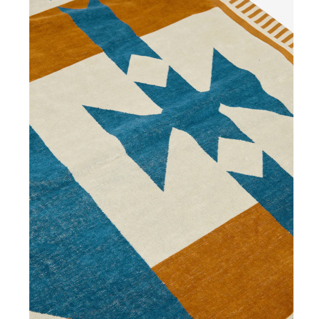 Pony Rider |Canyon River Large Towel | Natural / Blue - Collector Store