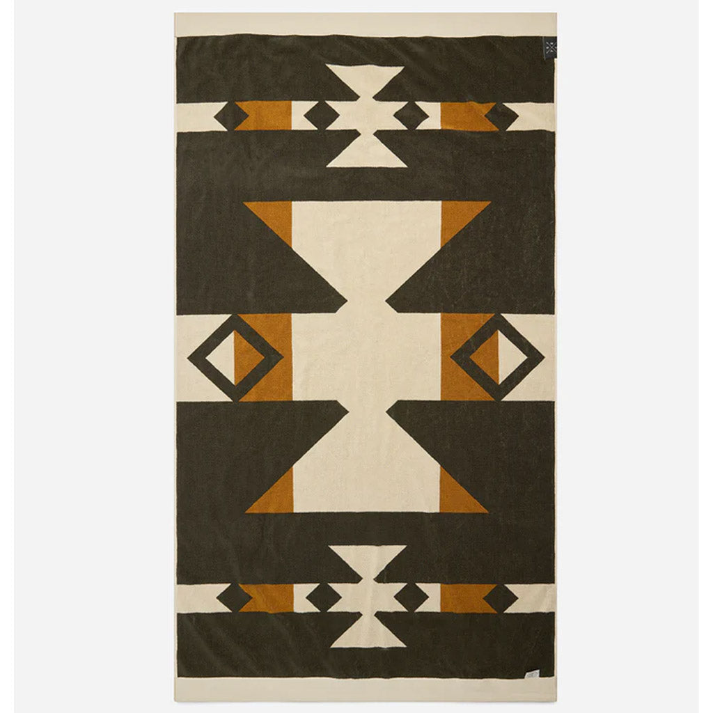 Pony Rider | Rocky Mountain Large Towel | Natural / Khaki - Collector Store