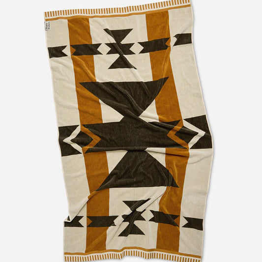 Pony Rider | Rocky Mountain Large Towel | Natural / Khaki - Collector Store
