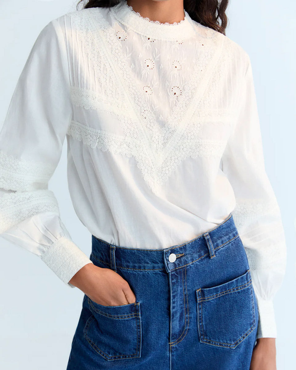 New Society - Perla Blouse - moonlight - Collector Store Sydney