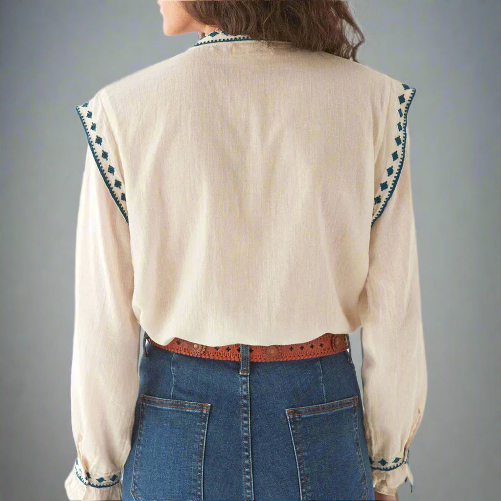 PHILIPPA BLOUSE - Panna Cota - Collector Store