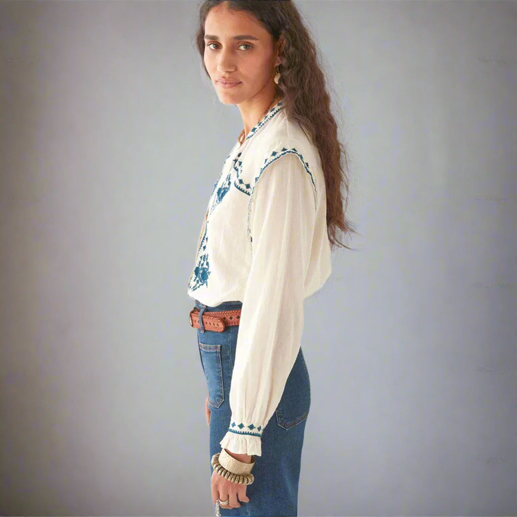 PHILIPPA BLOUSE - Panna Cota - Collector Store