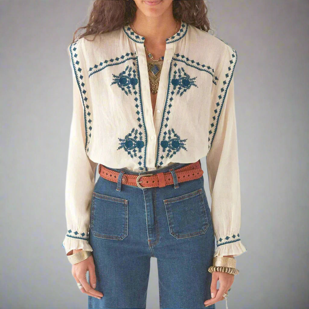 PHILIPPA BLOUSE - Panna Cota - Collector Store