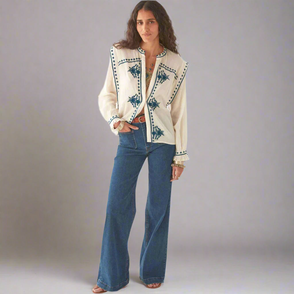 PHILIPPA BLOUSE - Panna Cota - Collector Store