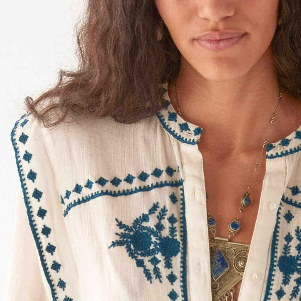 PHILIPPA BLOUSE - Panna Cota - Collector Store