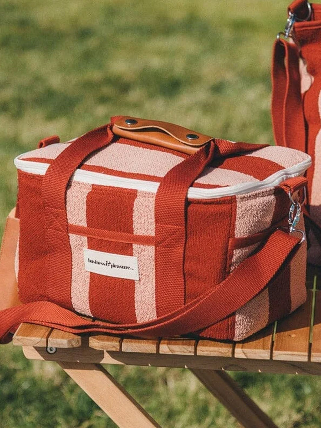 PREMIUM COOLER BAG - TERRY TERRACOTTA STRIPE