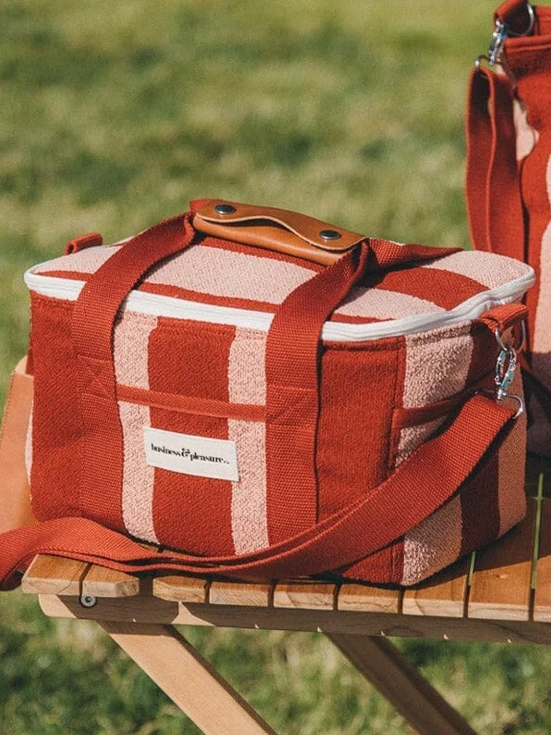 PREMIUM COOLER BAG - TERRY TERRACOTTA STRIPE
